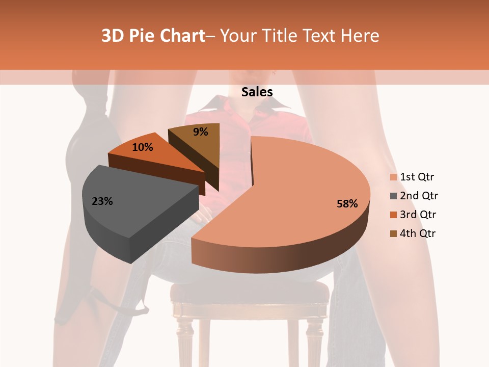 A Man Sitting On A Chair Next To A Woman PowerPoint Template