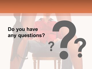 A Man Sitting On A Chair Next To A Woman PowerPoint Template