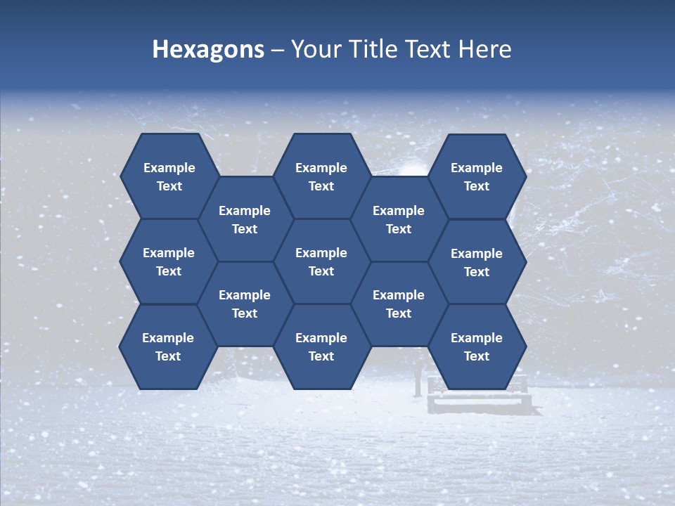 Snowscape Peaceful Lantern PowerPoint Template