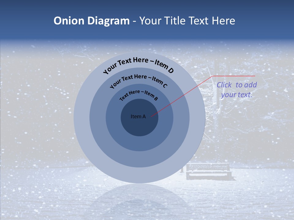 Snowscape Peaceful Lantern PowerPoint Template