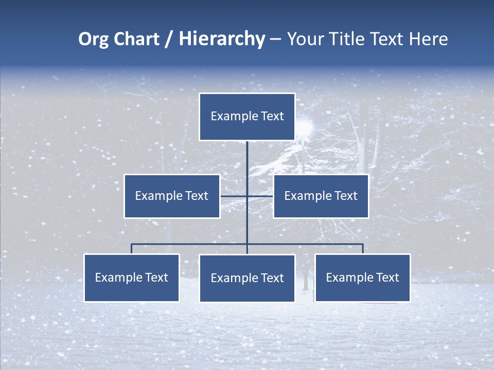 Snowscape Peaceful Lantern PowerPoint Template