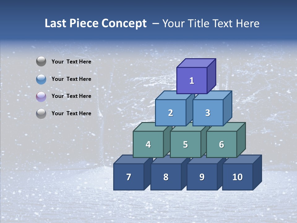 Snowscape Peaceful Lantern PowerPoint Template