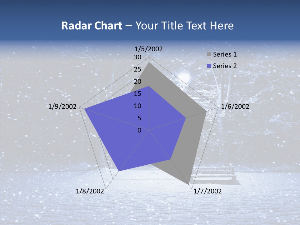 Snowscape Peaceful Lantern PowerPoint Template