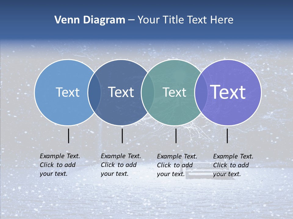 Snowscape Peaceful Lantern PowerPoint Template