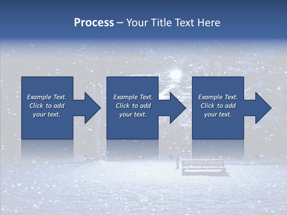 Snowscape Peaceful Lantern PowerPoint Template