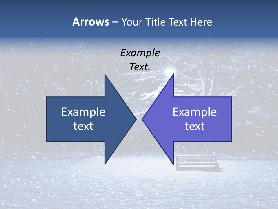 Snowscape Peaceful Lantern PowerPoint Template