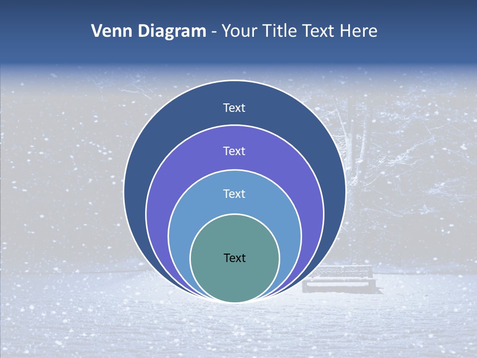 Snowscape Peaceful Lantern PowerPoint Template