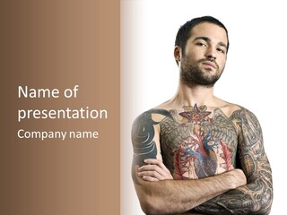 Caucasian Young   PowerPoint Template