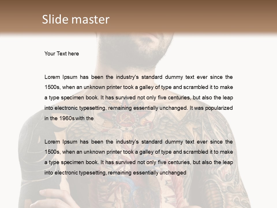 Caucasian Young   PowerPoint Template