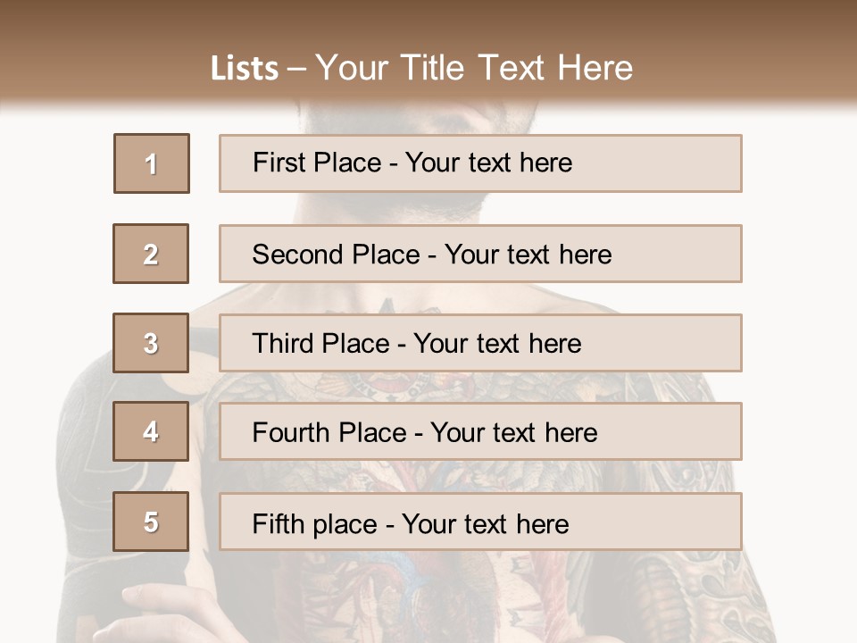 Caucasian Young   PowerPoint Template