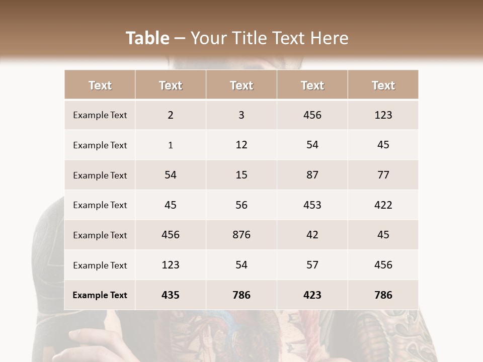 Caucasian Young   PowerPoint Template
