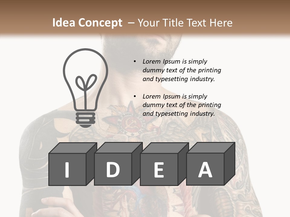 Caucasian Young   PowerPoint Template