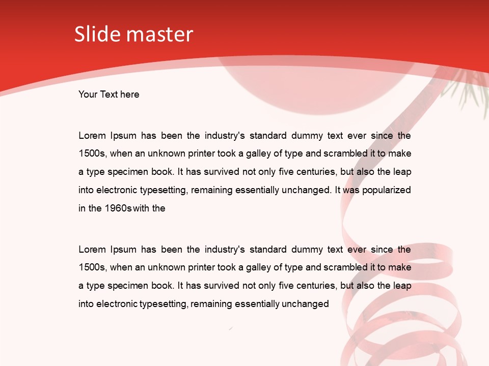 Ornament Beautiful Ball PowerPoint Template