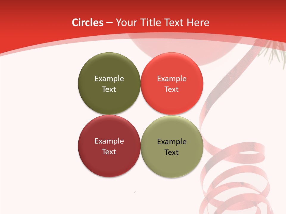 Ornament Beautiful Ball PowerPoint Template