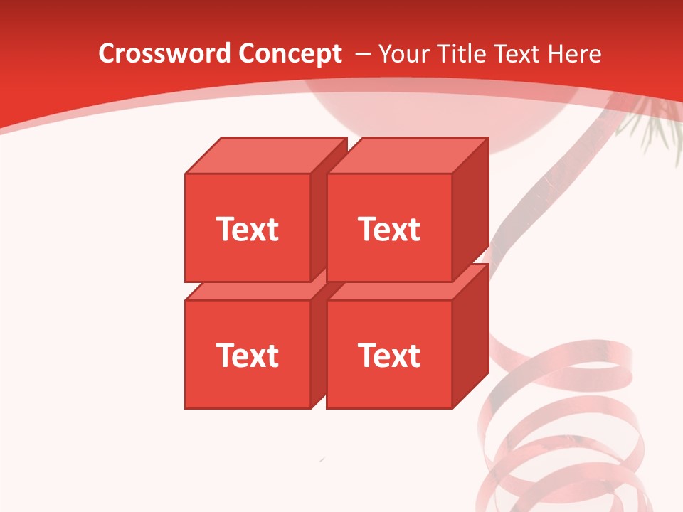 Ornament Beautiful Ball PowerPoint Template