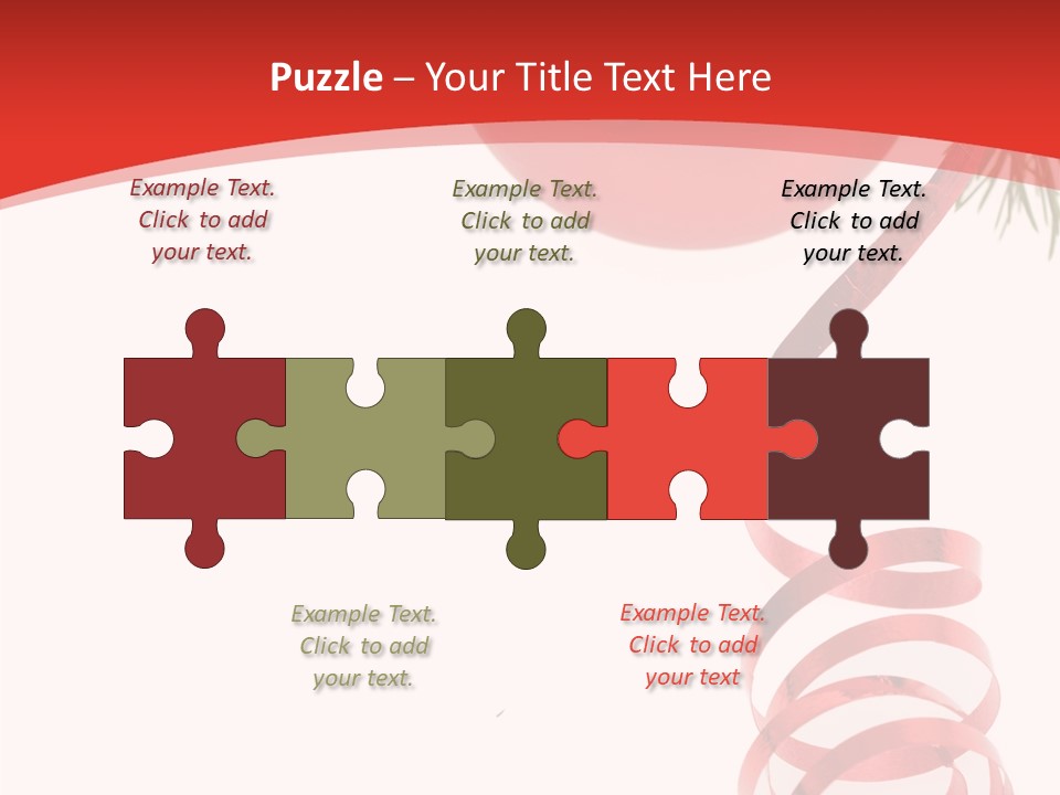 Ornament Beautiful Ball PowerPoint Template