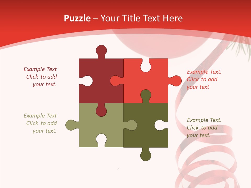 Ornament Beautiful Ball PowerPoint Template