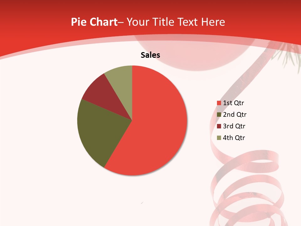 Ornament Beautiful Ball PowerPoint Template