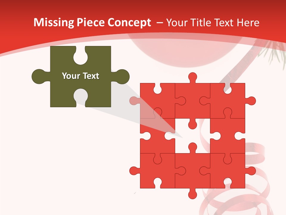 Ornament Beautiful Ball PowerPoint Template