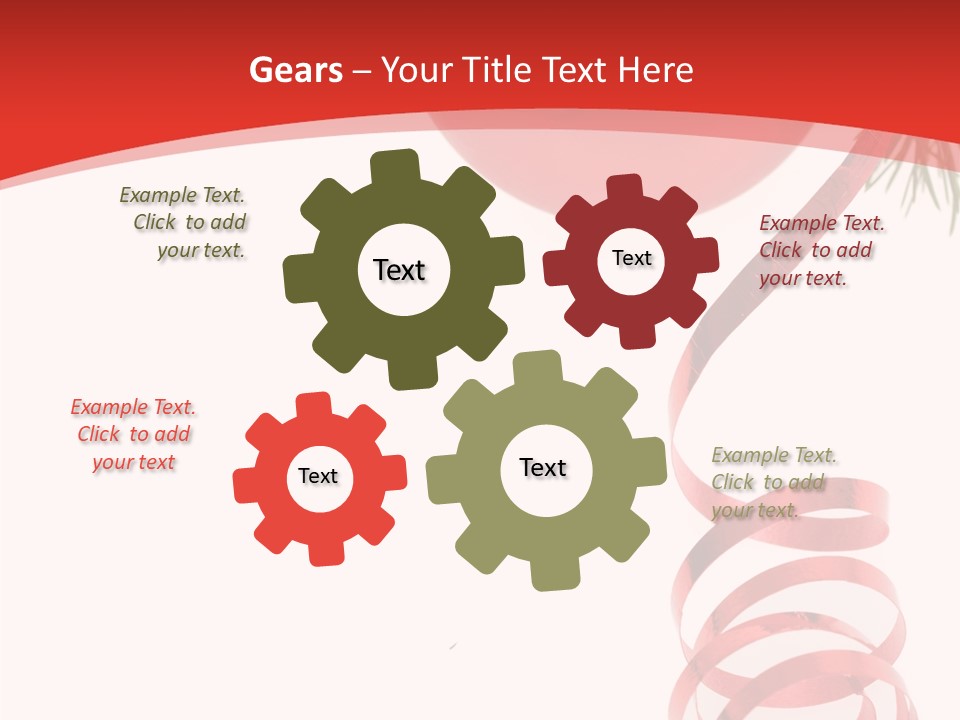 Ornament Beautiful Ball PowerPoint Template