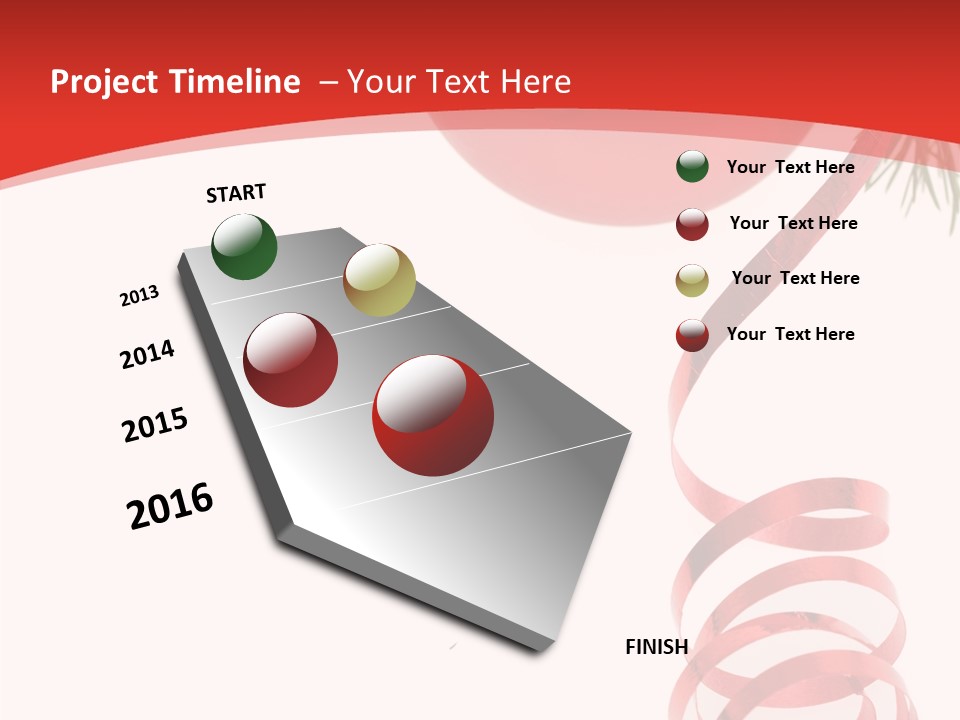 Ornament Beautiful Ball PowerPoint Template