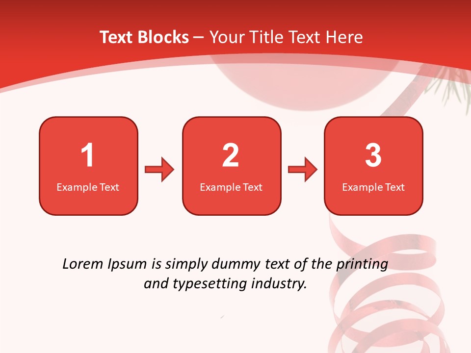 Ornament Beautiful Ball PowerPoint Template