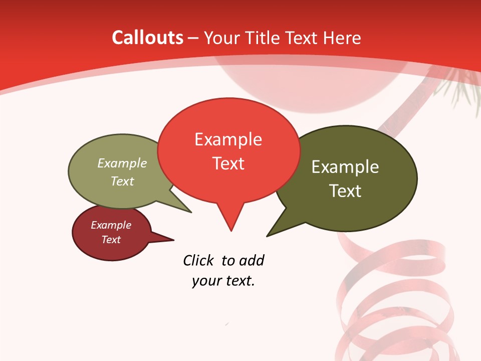 Ornament Beautiful Ball PowerPoint Template