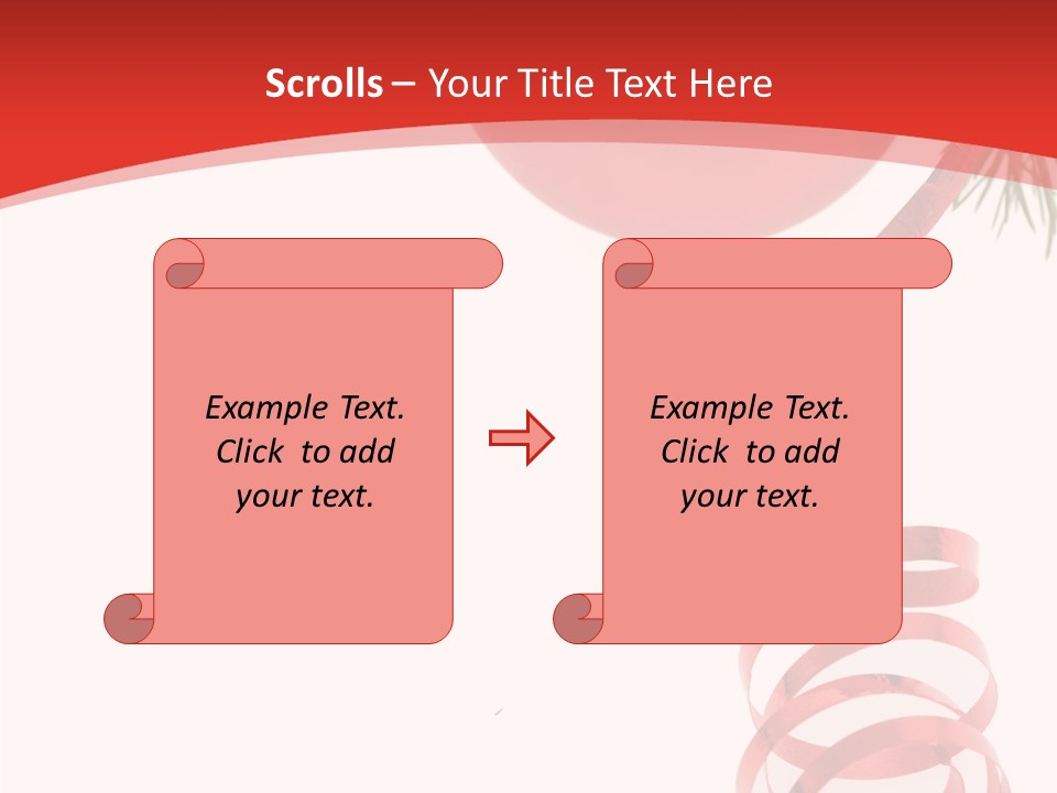 Ornament Beautiful Ball PowerPoint Template