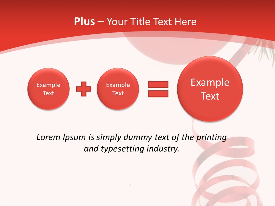 Ornament Beautiful Ball PowerPoint Template