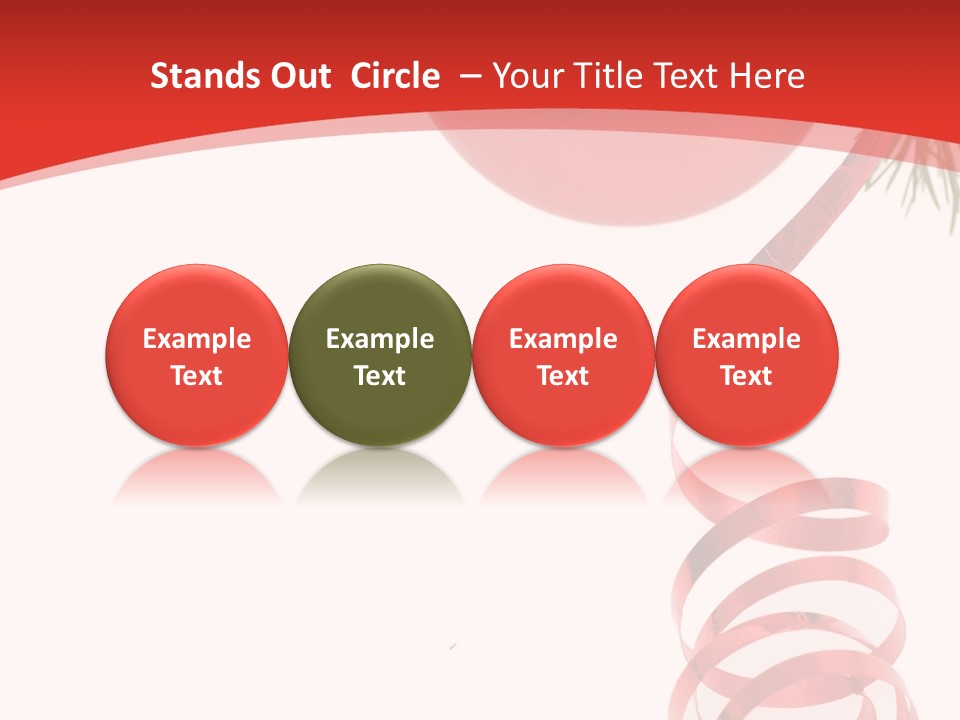 Ornament Beautiful Ball PowerPoint Template