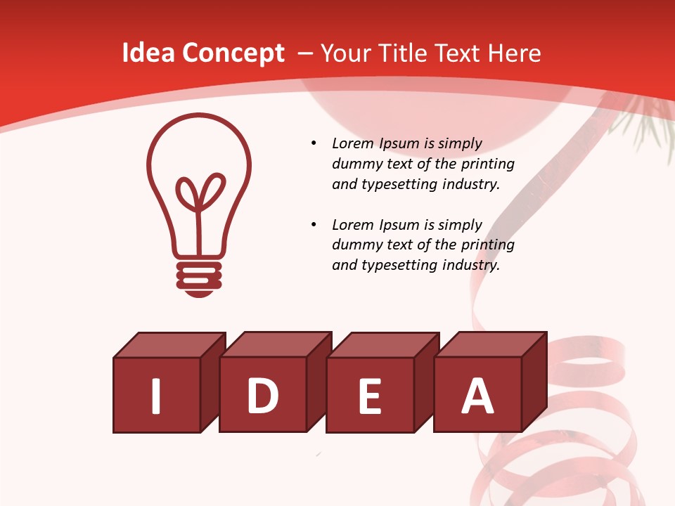 Ornament Beautiful Ball PowerPoint Template