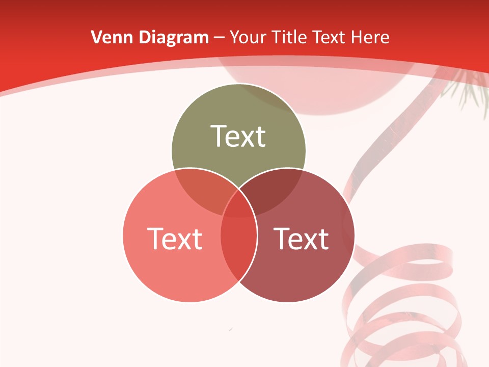 Ornament Beautiful Ball PowerPoint Template