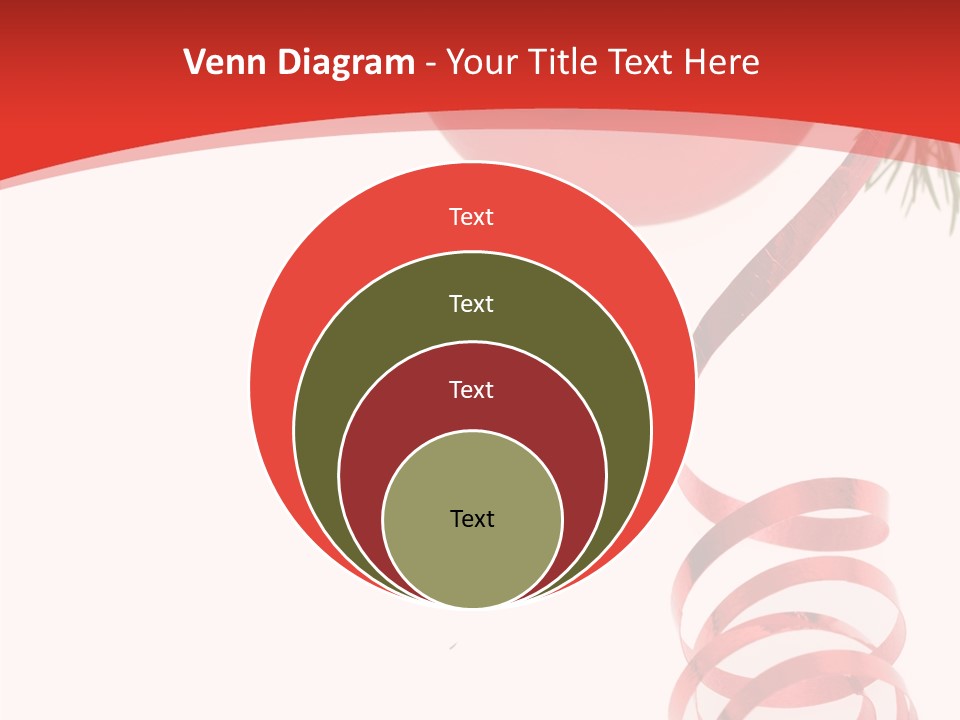 Ornament Beautiful Ball PowerPoint Template