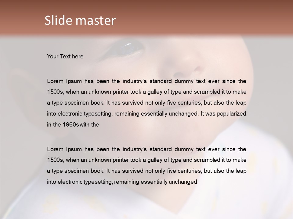 Blue Sunlight Eye PowerPoint Template