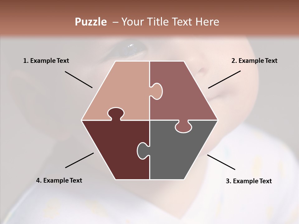 Blue Sunlight Eye PowerPoint Template