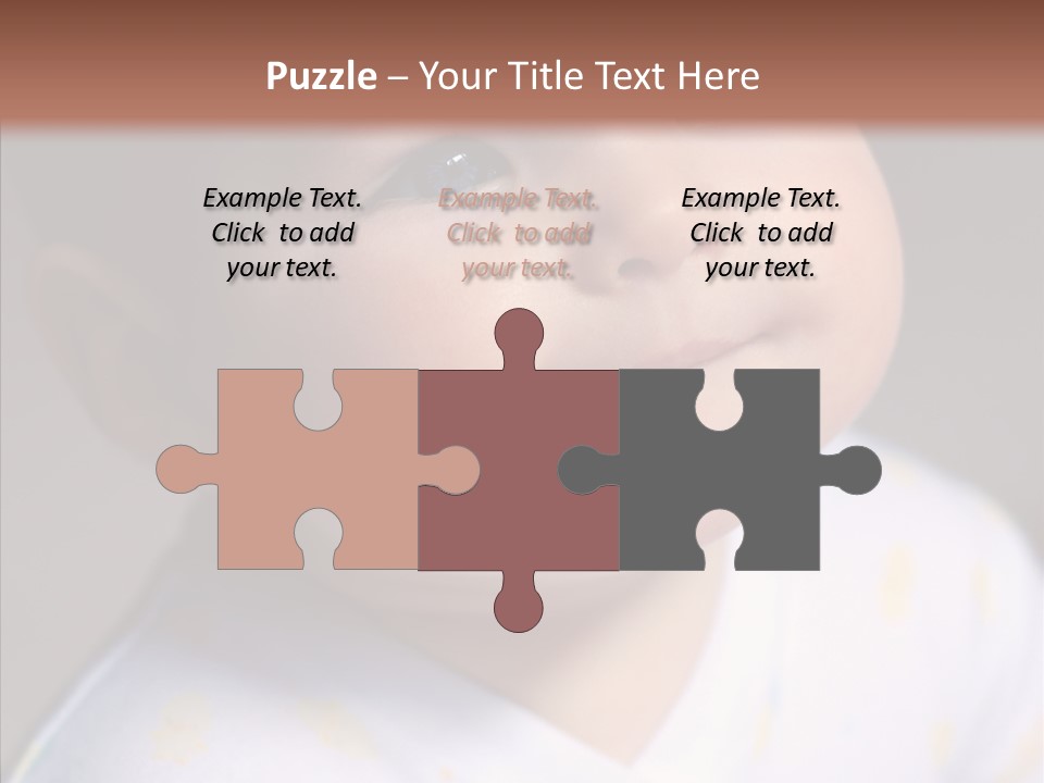 Blue Sunlight Eye PowerPoint Template