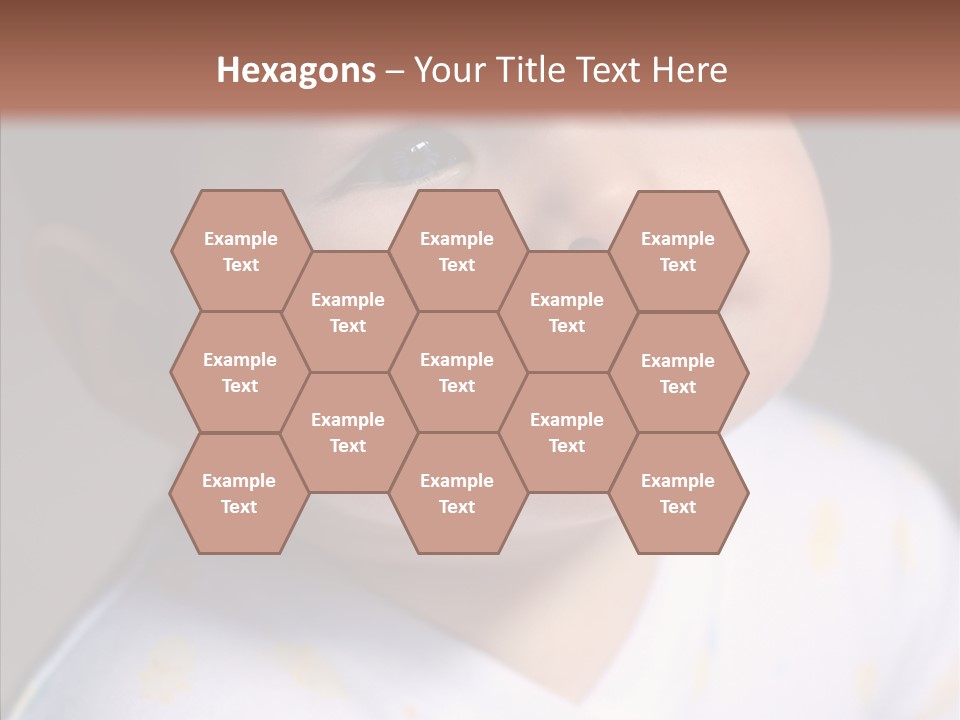 Blue Sunlight Eye PowerPoint Template