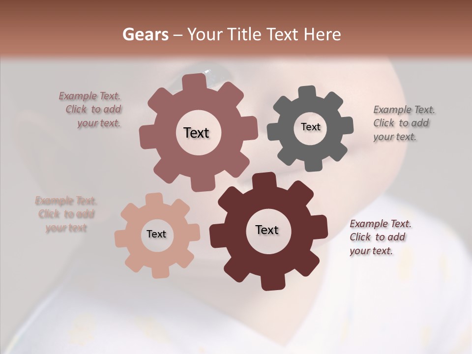 Blue Sunlight Eye PowerPoint Template