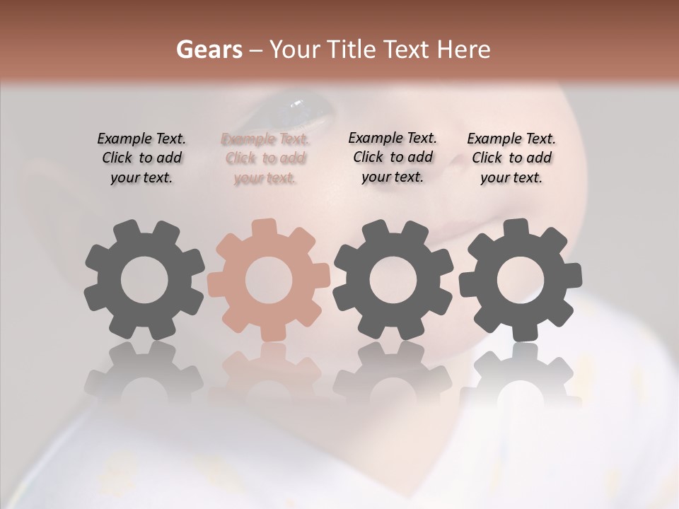 Blue Sunlight Eye PowerPoint Template