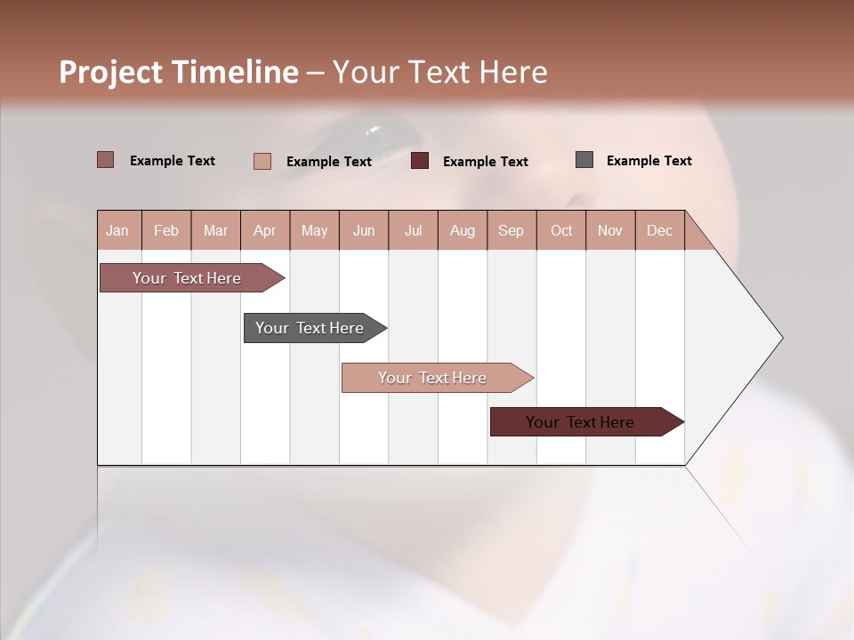 Blue Sunlight Eye PowerPoint Template