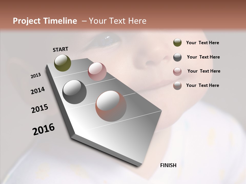 Blue Sunlight Eye PowerPoint Template