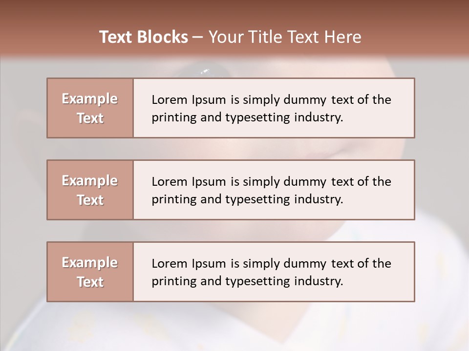 Blue Sunlight Eye PowerPoint Template