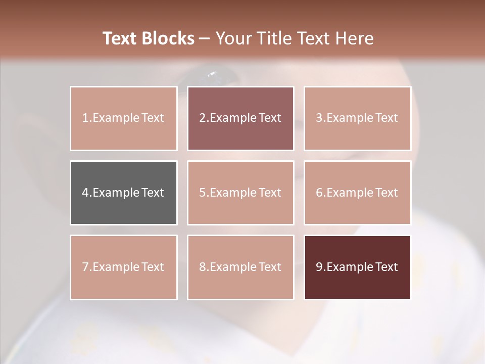 Blue Sunlight Eye PowerPoint Template