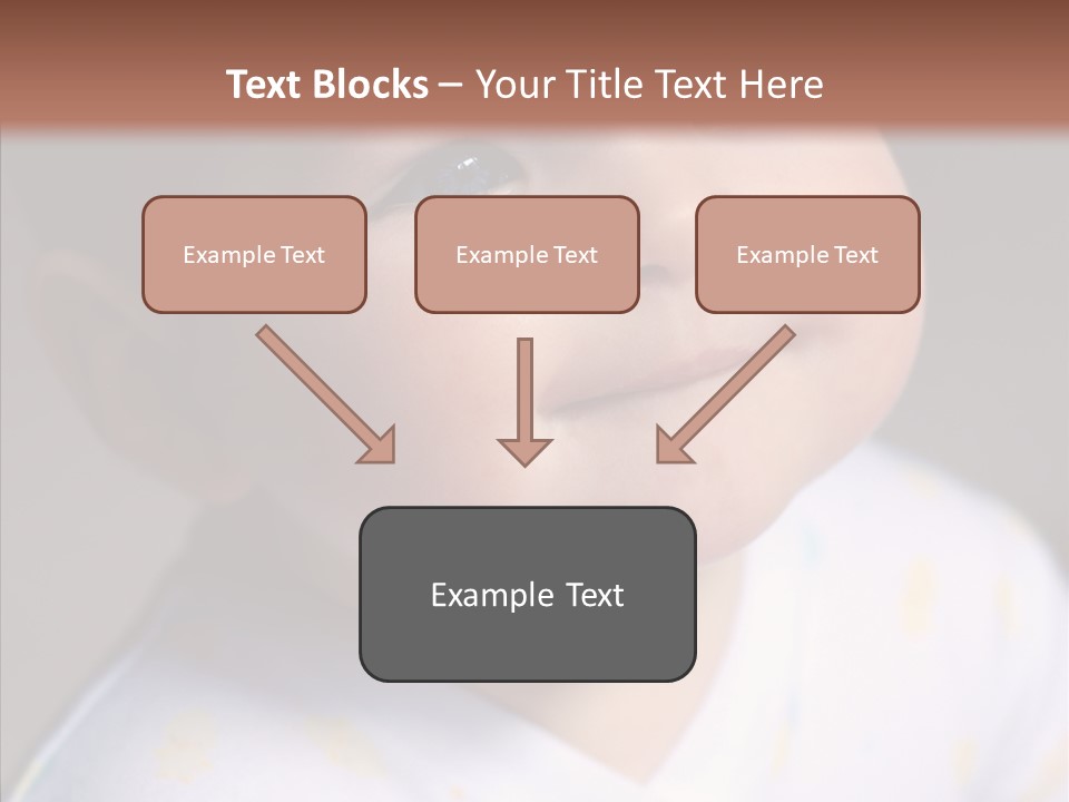 Blue Sunlight Eye PowerPoint Template