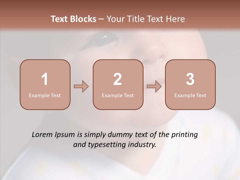 Blue Sunlight Eye PowerPoint Template