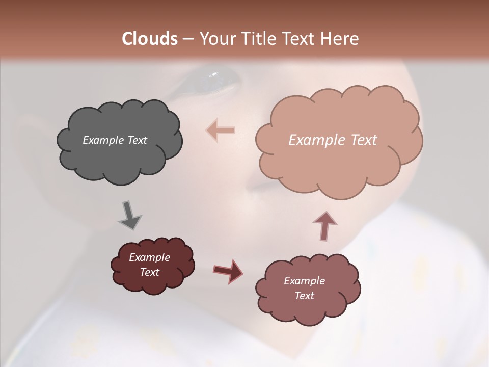 Blue Sunlight Eye PowerPoint Template