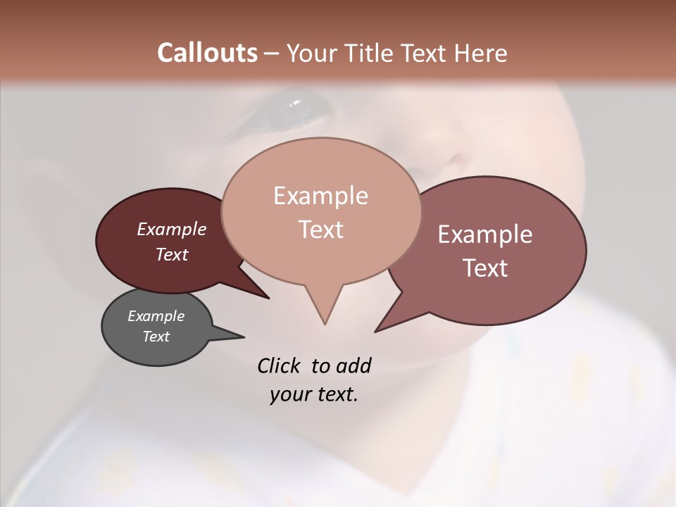 Blue Sunlight Eye PowerPoint Template