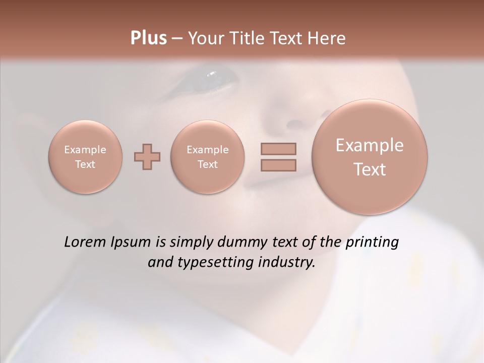 Blue Sunlight Eye PowerPoint Template
