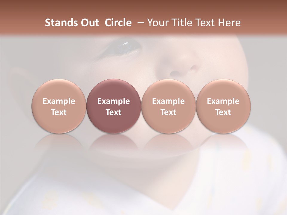 Blue Sunlight Eye PowerPoint Template