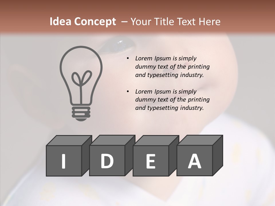 Blue Sunlight Eye PowerPoint Template